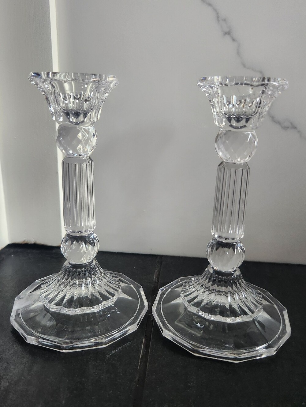 Fifth Avenue Crystal Candlestick Pair